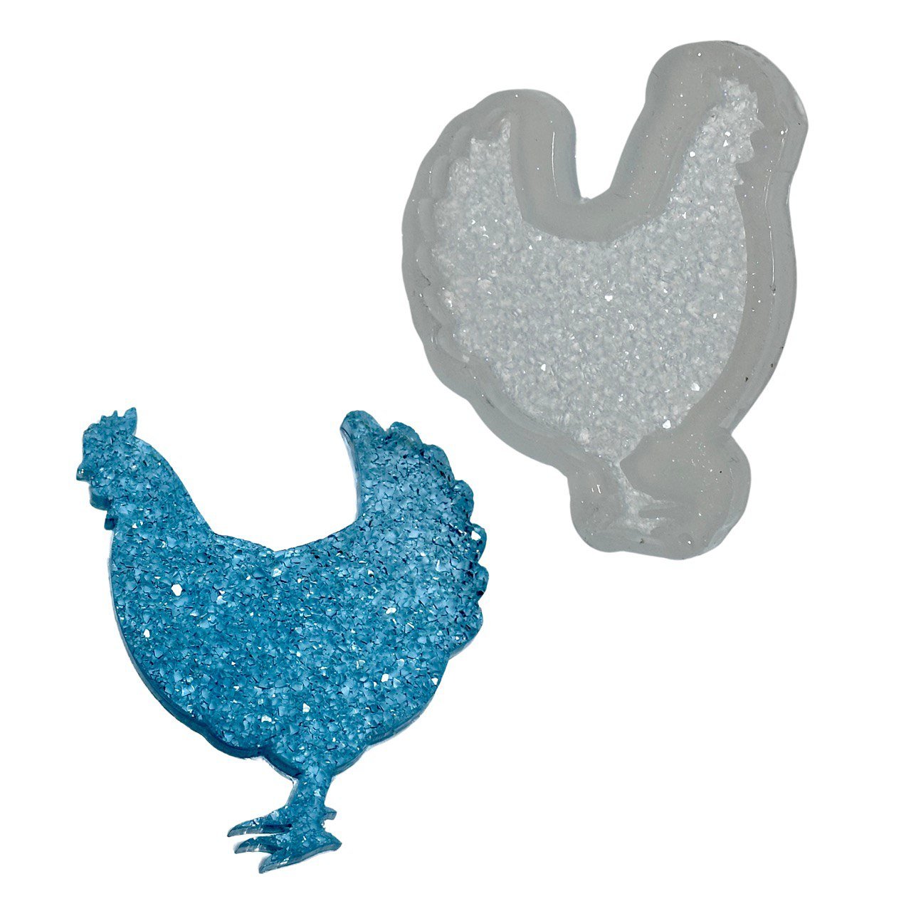 Silicone Mold for Chicken with Crystals Druzy Chicken Mold - Ideas Decor Shop