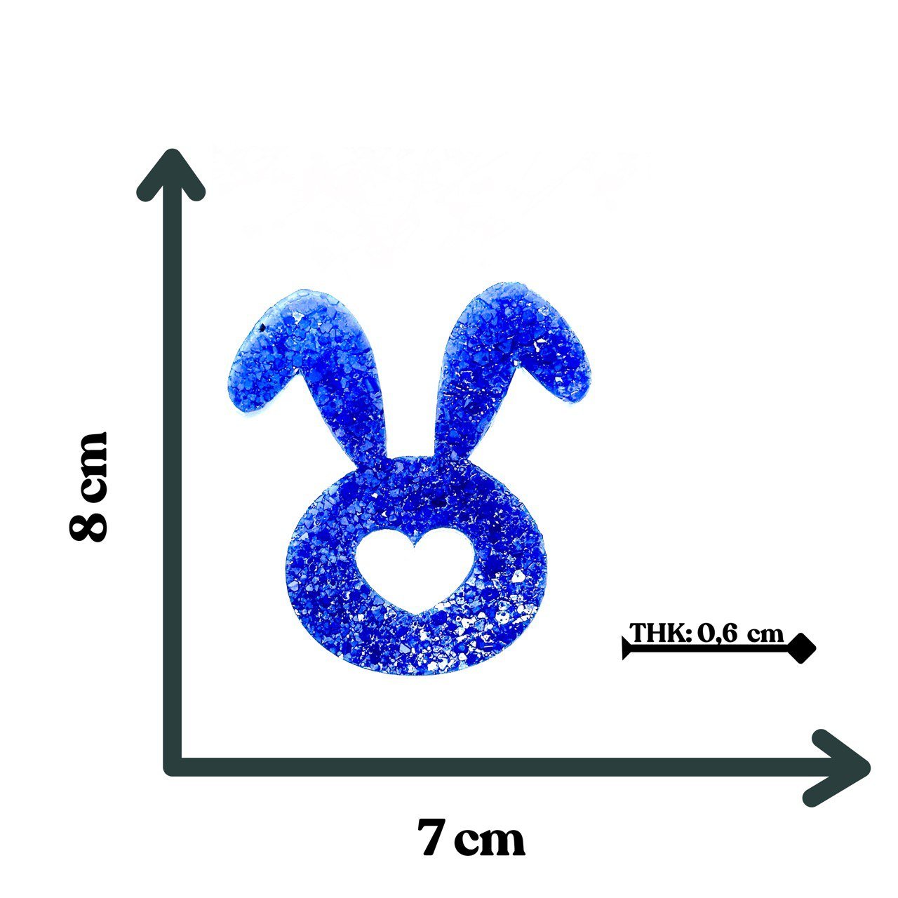 Silicone Mold for Rabbits with Crystals - Ideas Decor Shop