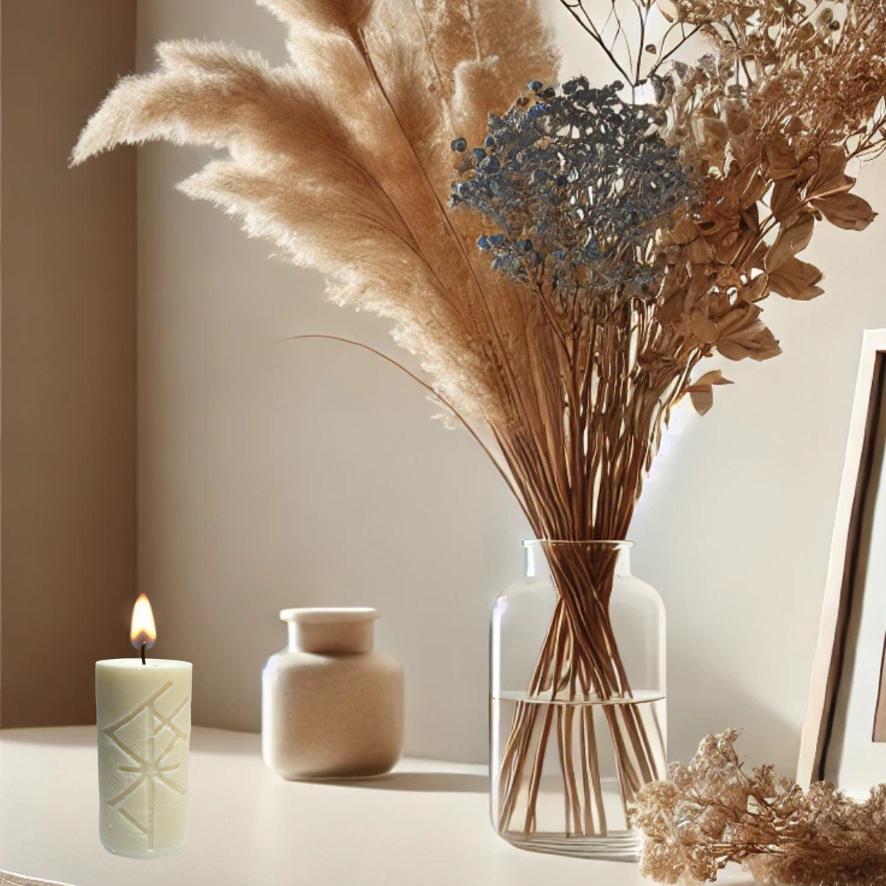 Silicone Mold for Rune Candle | Money & Luck Attraction | Esoteric Candle Making Mold - Ideas Decor Shop