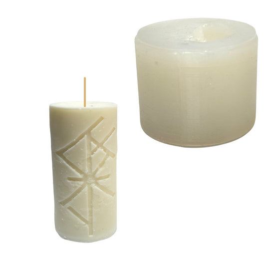 Silicone Mold for Rune Candle | Money & Luck Attraction | Esoteric Candle Making Mold - Ideas Decor Shop