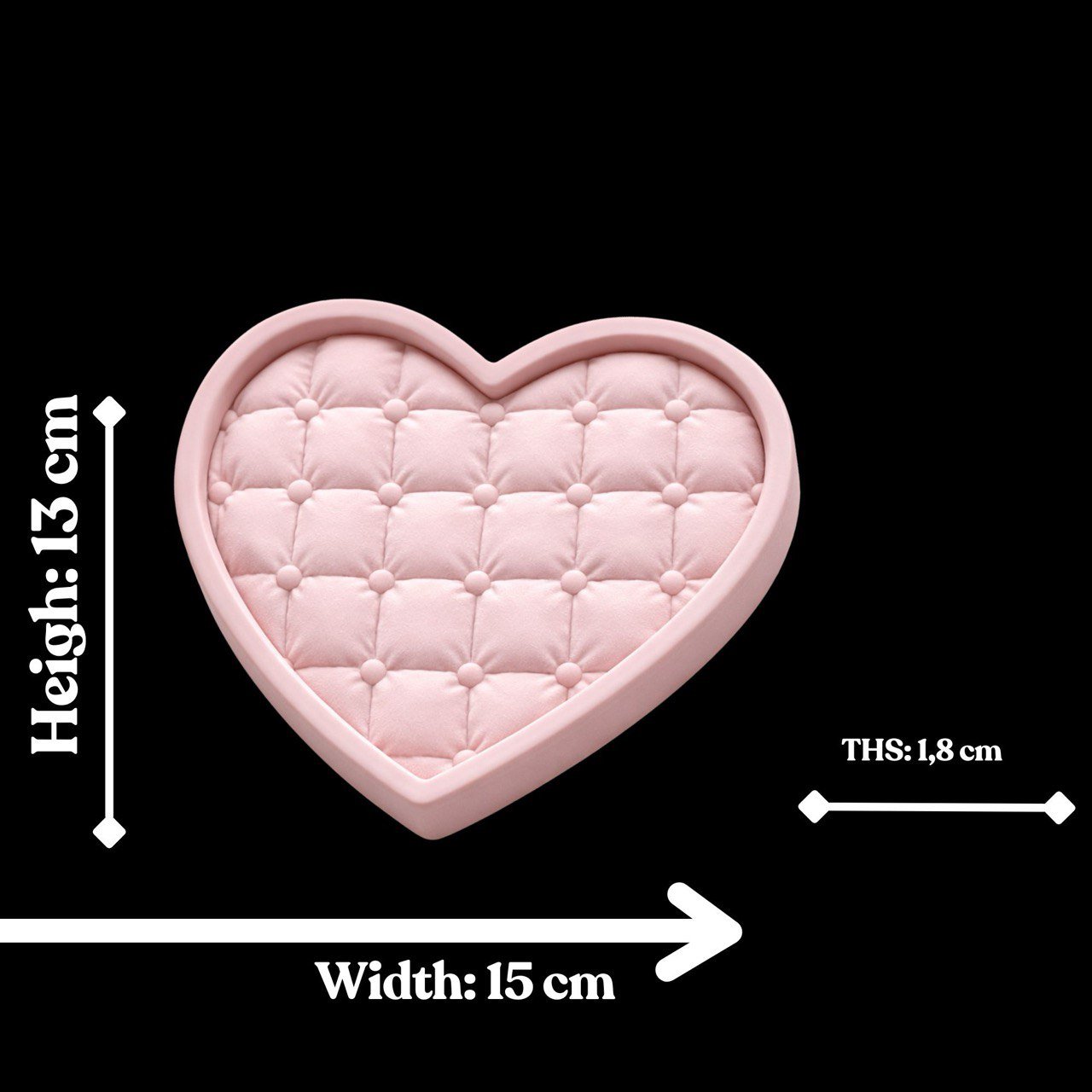 Silicone Mold Heart Tray - Ideas Decor Shop