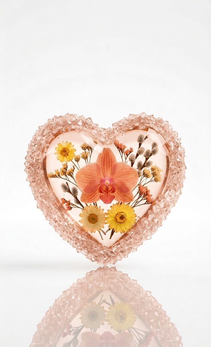 Silicone Mold Heart Tray Crystal Edge 15x14.5cm - Ideas Decor Shop