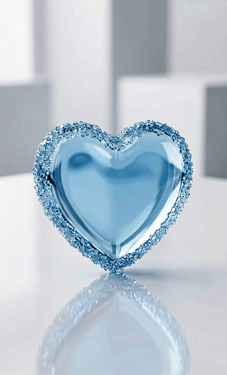Silicone Mold Heart Tray Crystal Edge 15x14.5cm - Ideas Decor Shop