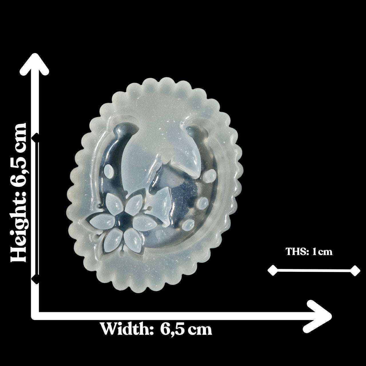 Silicone Mold Horse Head with Flower - Ideas Decor Shop