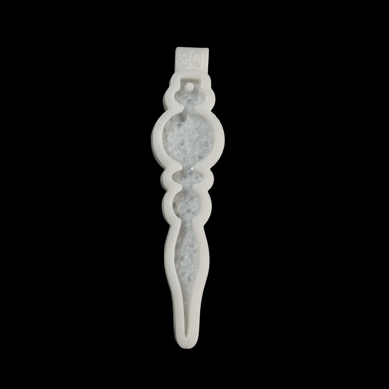 Silicone Mold Icicle Ornament Crystalline Druzy Texture 14cm - Ideas Decor Shop