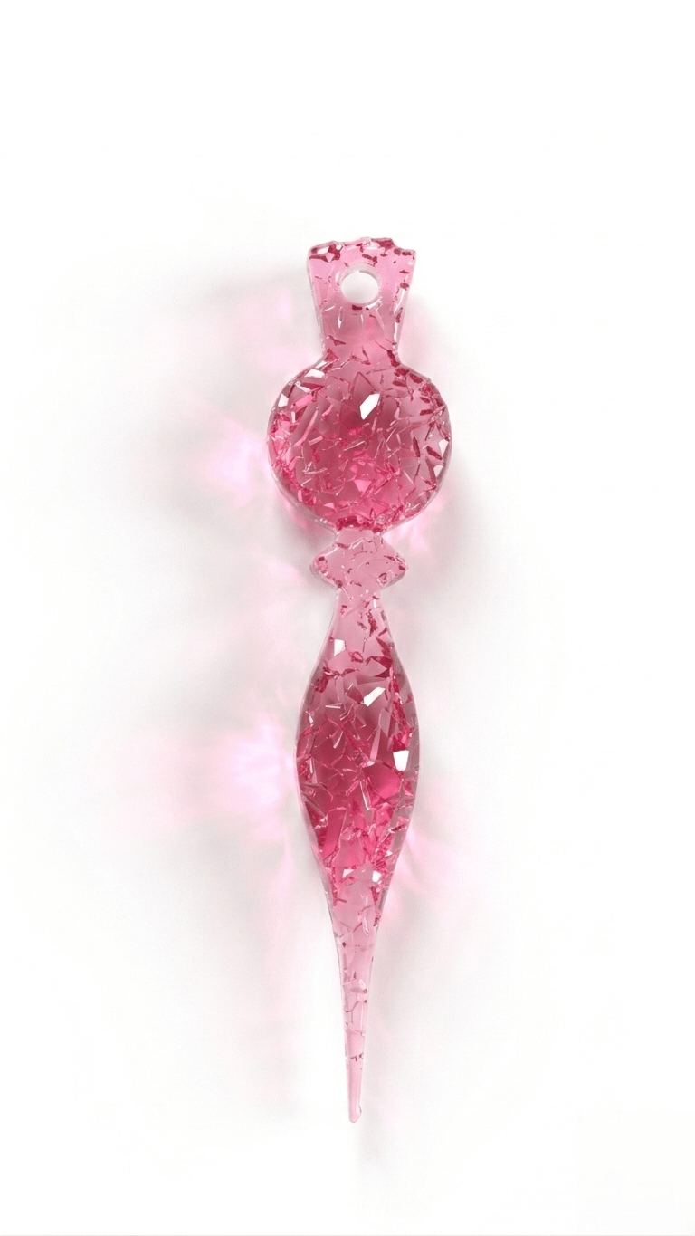 Silicone Mold Icicle Ornament Crystalline Druzy Texture 14cm - Ideas Decor Shop