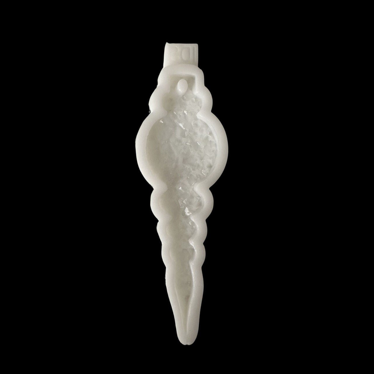Silicone Mold Icicle Ornament Crystalline Druzy Texture 14cm - Ideas Decor Shop