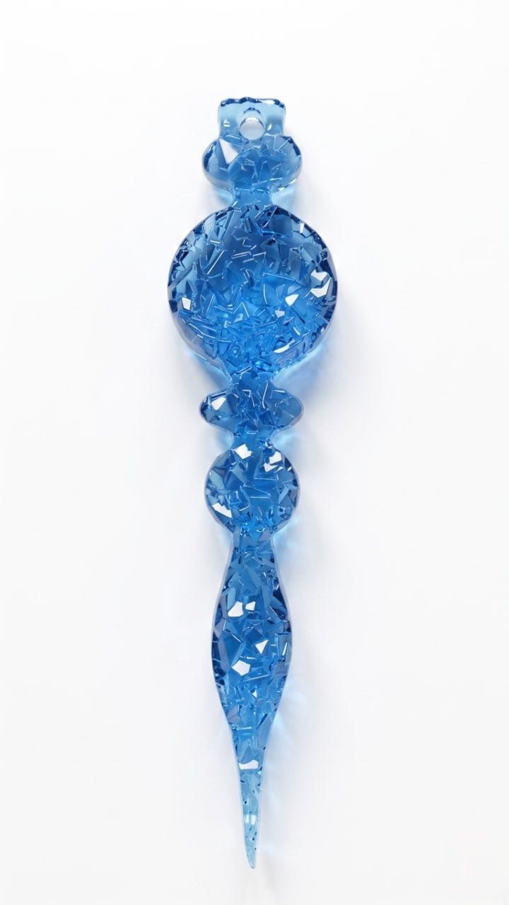 Silicone Mold Icicle Ornament Crystalline Druzy Texture 14cm - Ideas Decor Shop