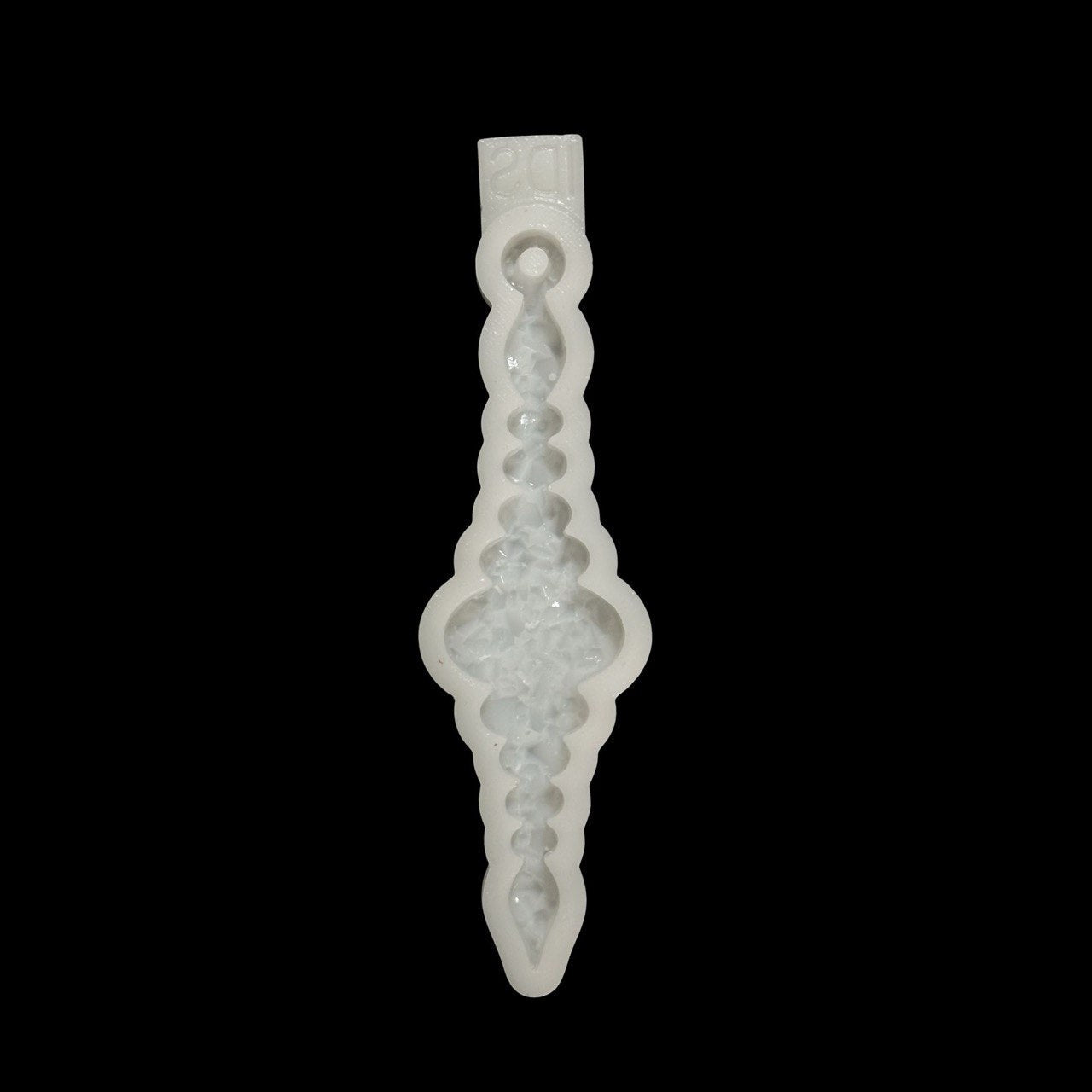 Silicone Mold Icicle Ornament Crystalline Druzy Texture 14cm - Ideas Decor Shop
