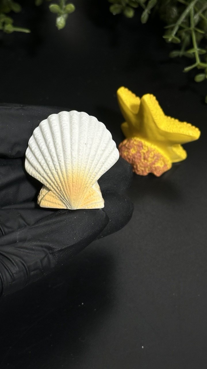 Silicone Mold Sailboat Starfish Seashell Miniature Set - Ideas Decor Shop