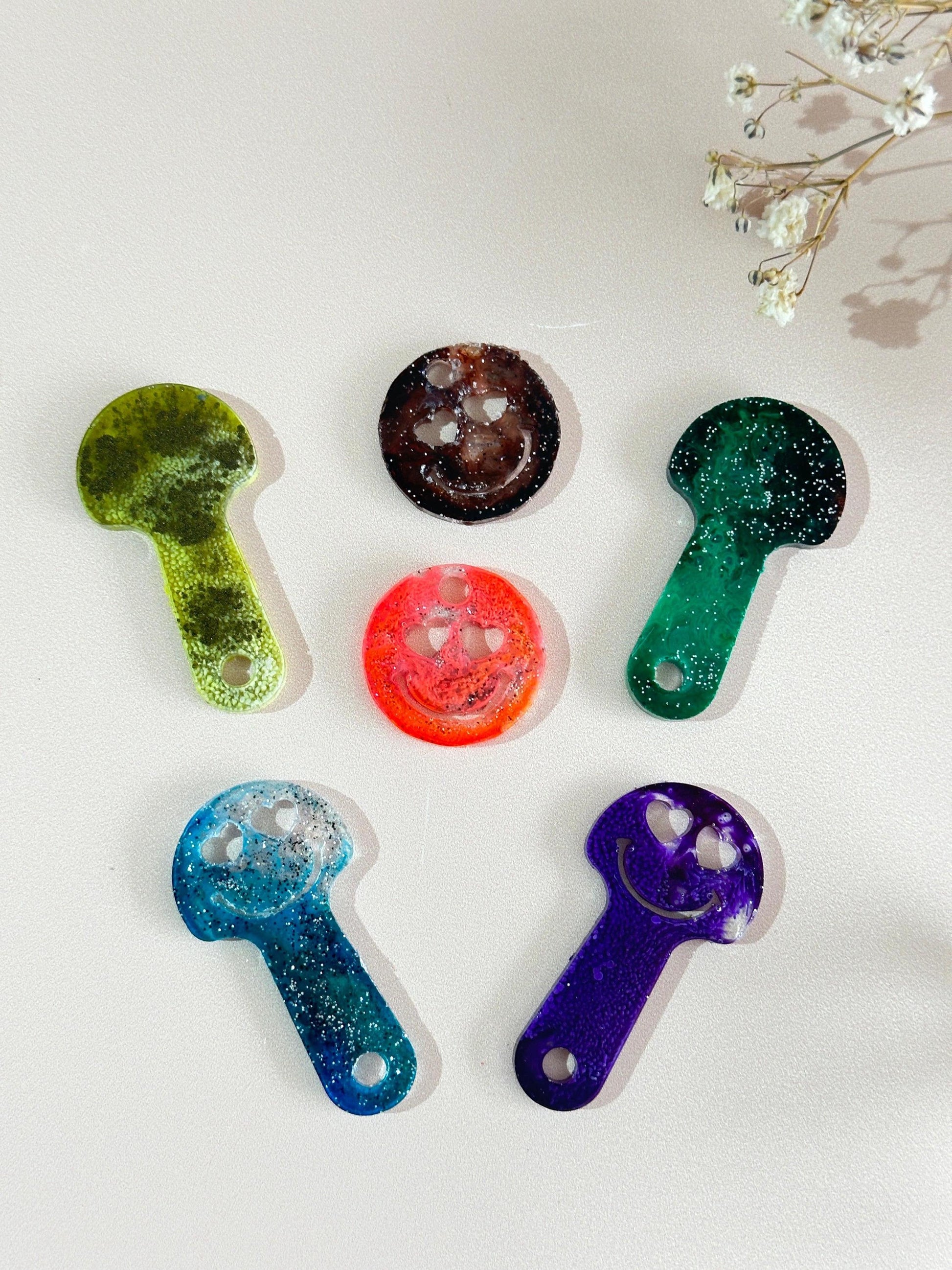 Silicone Mold Set of 6 for Crafting Shopping Trolley Coin Keyrings - Ideas Decor Shop