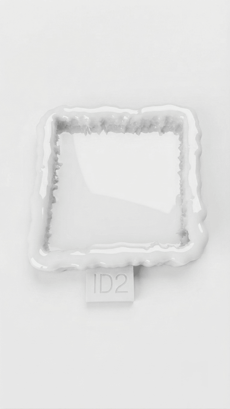 Silicone Mold Square Crystal Edge Tray – 11 cm - Ideas Decor Shop