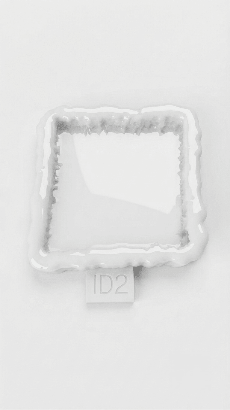 Silicone Mold Square Crystal Edge Tray – 11 cm - Ideas Decor Shop