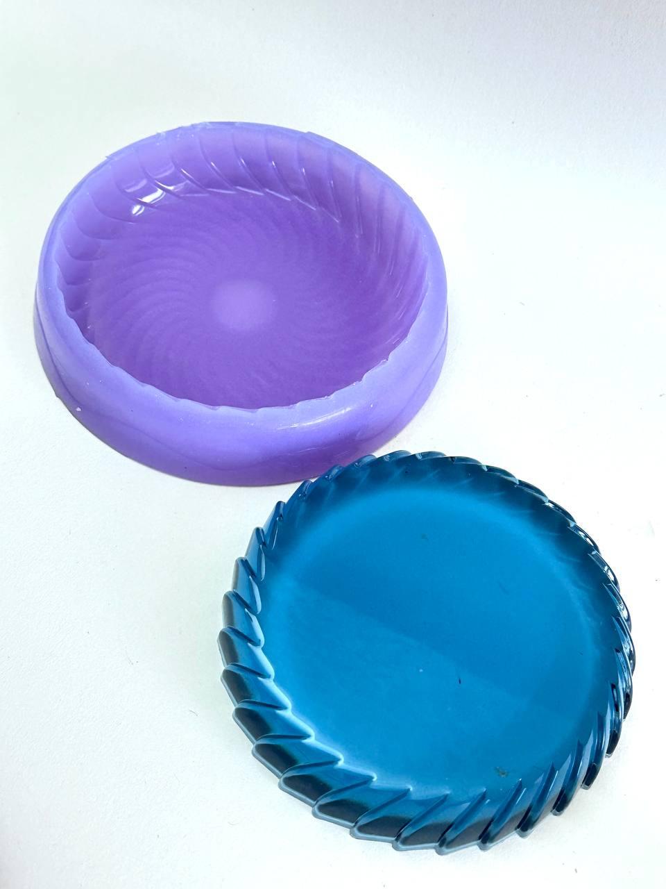 Silicone Mold Tray with Silk Effect Edges for Resin Crafting - Ideas Decor Shop