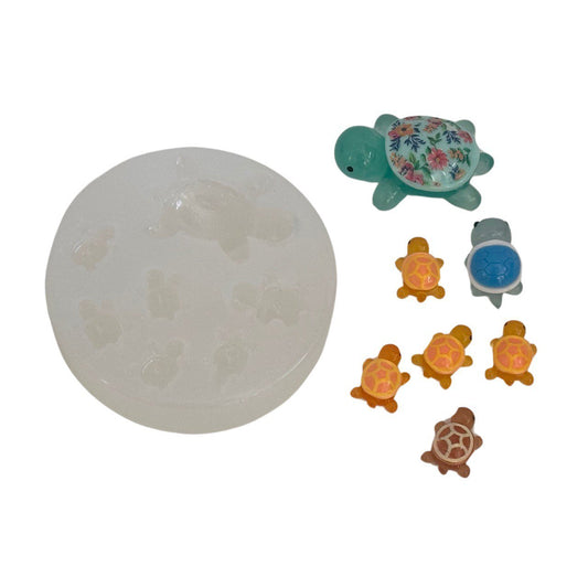 Silicone Molds for Resin – Cute Turtle Set of 7 - Ideas Decor Shop