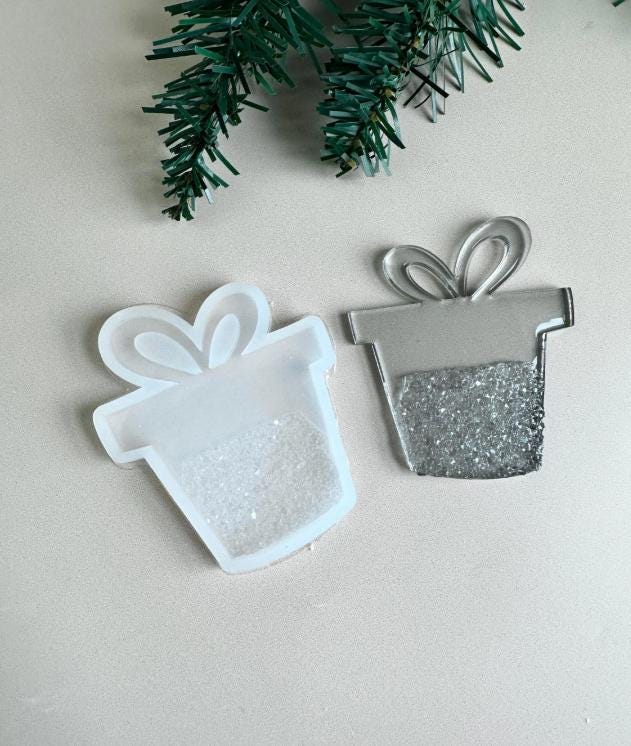 Silicone Resin Tree Toys Mould with Crystals for Christmas Gifts - Ideas Decor Shop