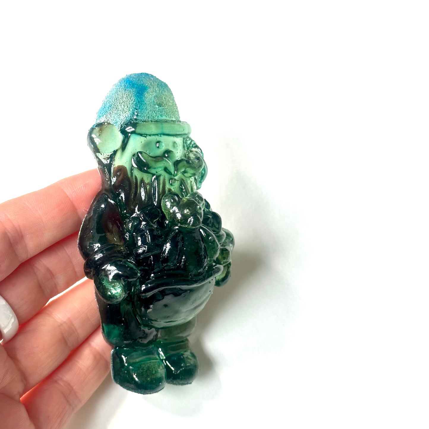 3D Santa Claus Silicone Mold with Teddy Bear Design