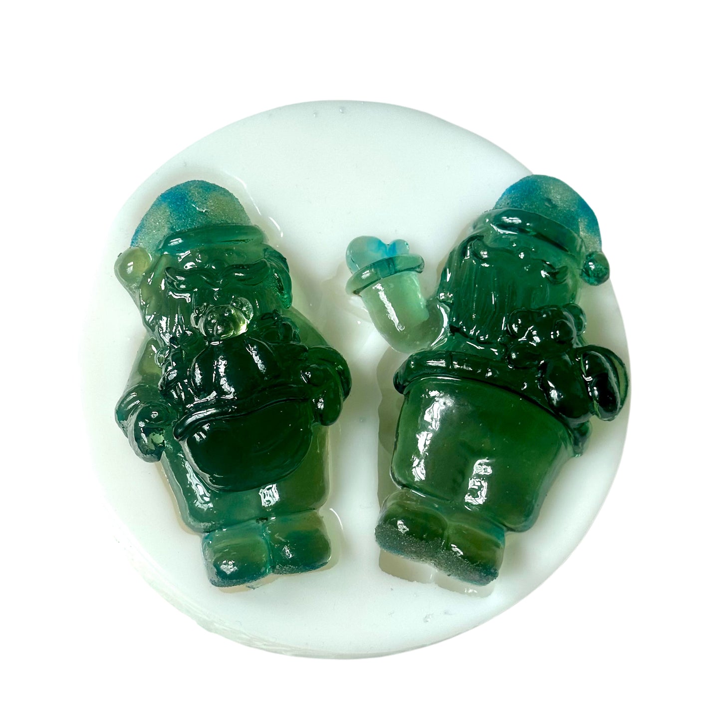3D Santa Claus Silicone Mold with Teddy Bear Design