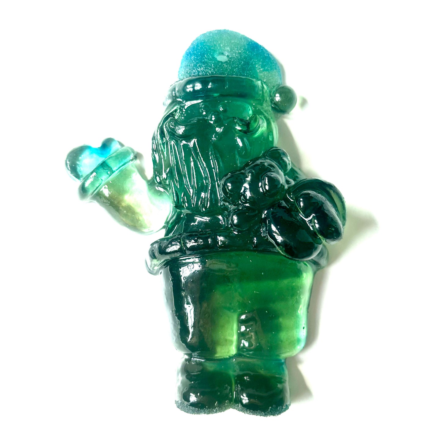 3D Santa Claus Silicone Mold with Teddy Bear Design