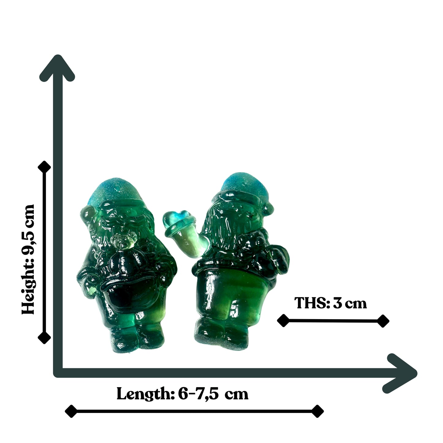 3D Santa Claus Silicone Mold with Teddy Bear Design