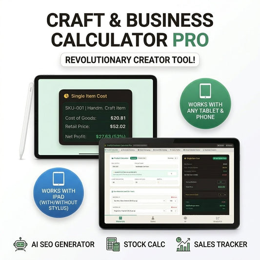 Small Business Planner App Product Pricing Calculator - Ideas Decor Shop