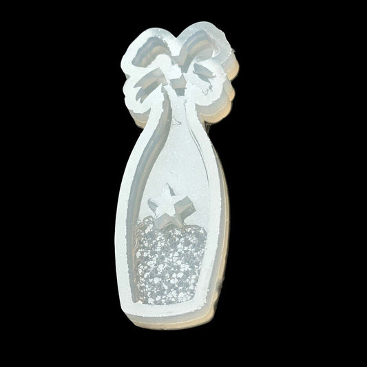 Small Druzy Crystal Champagne Bottle Mold - Ideas Decor Shop