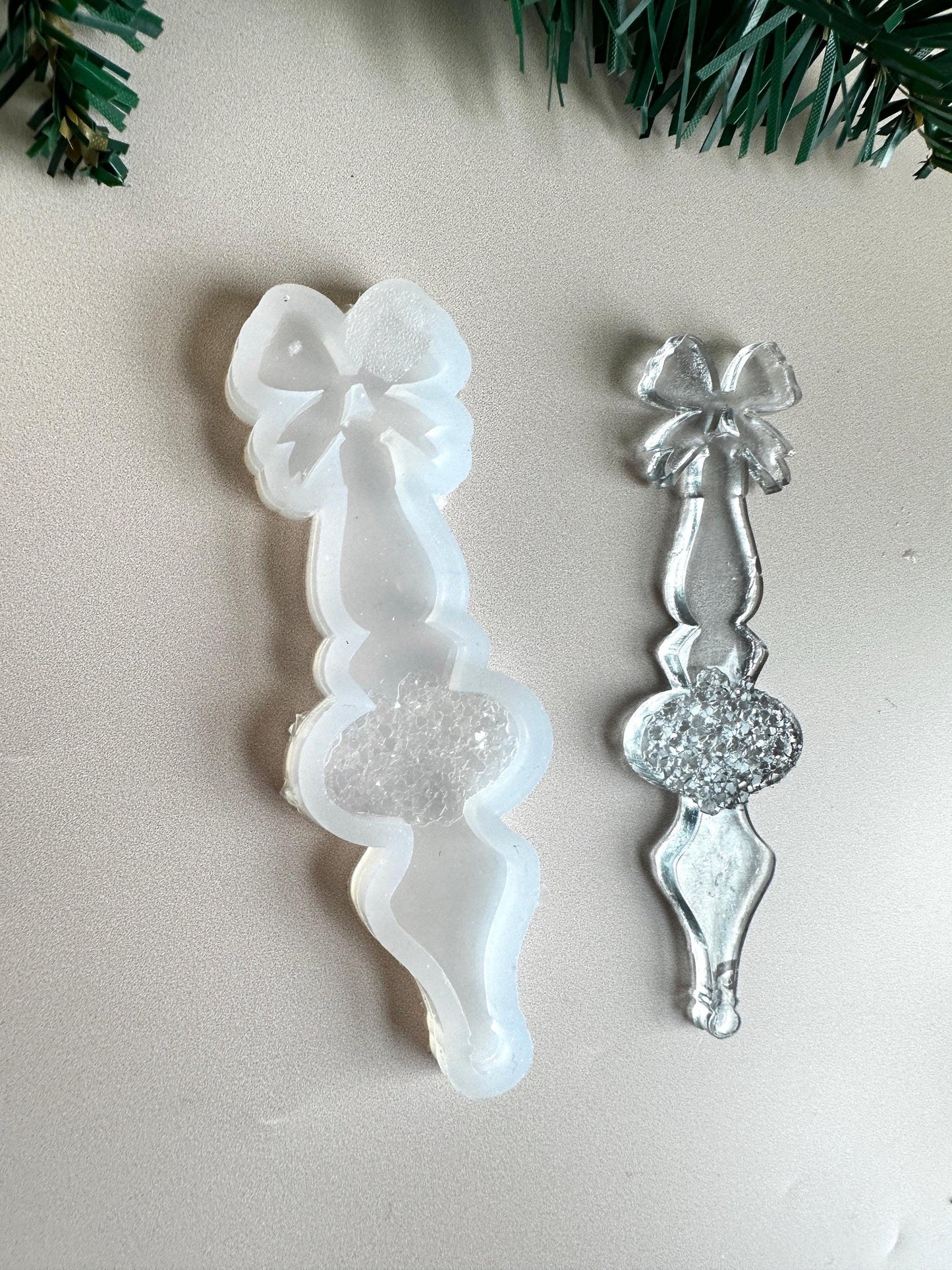 Small Druzy Crystal Christmas Tree Icicle Mold - Ideas Decor Shop