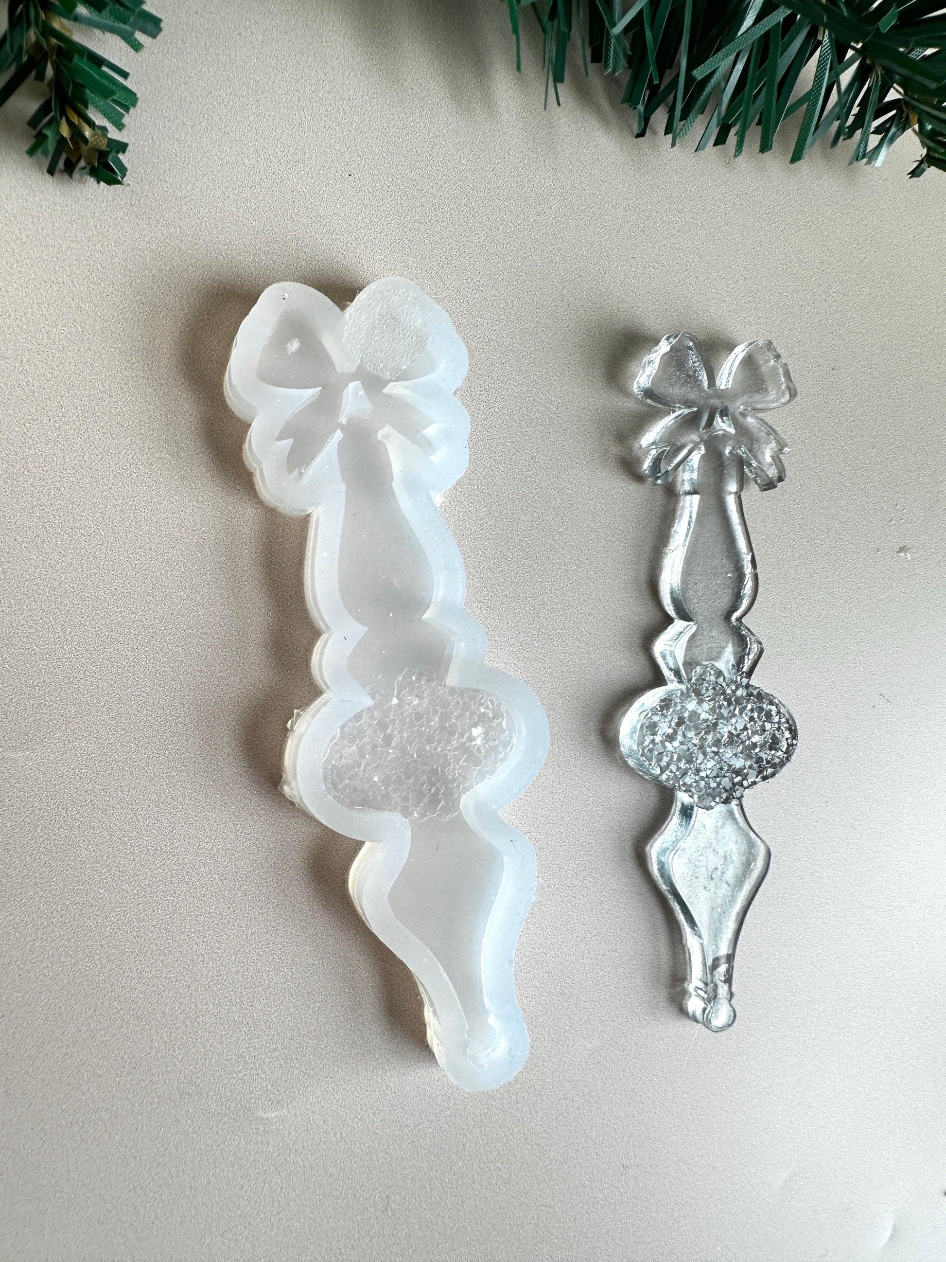 Small Druzy Crystal Christmas Tree Icicle Mold - Ideas Decor Shop