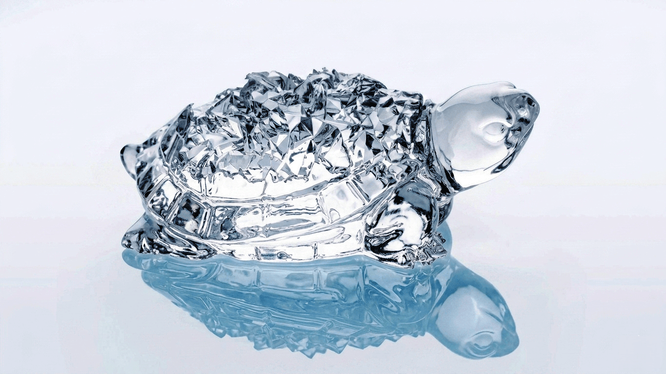 Small Turtle Silicone Mold with Crystal Druzy Texture - Ideas Decor Shop