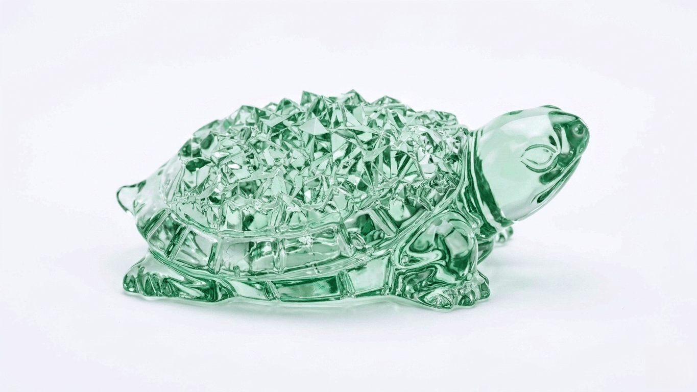 Small Turtle Silicone Mold with Crystal Druzy Texture - Ideas Decor Shop