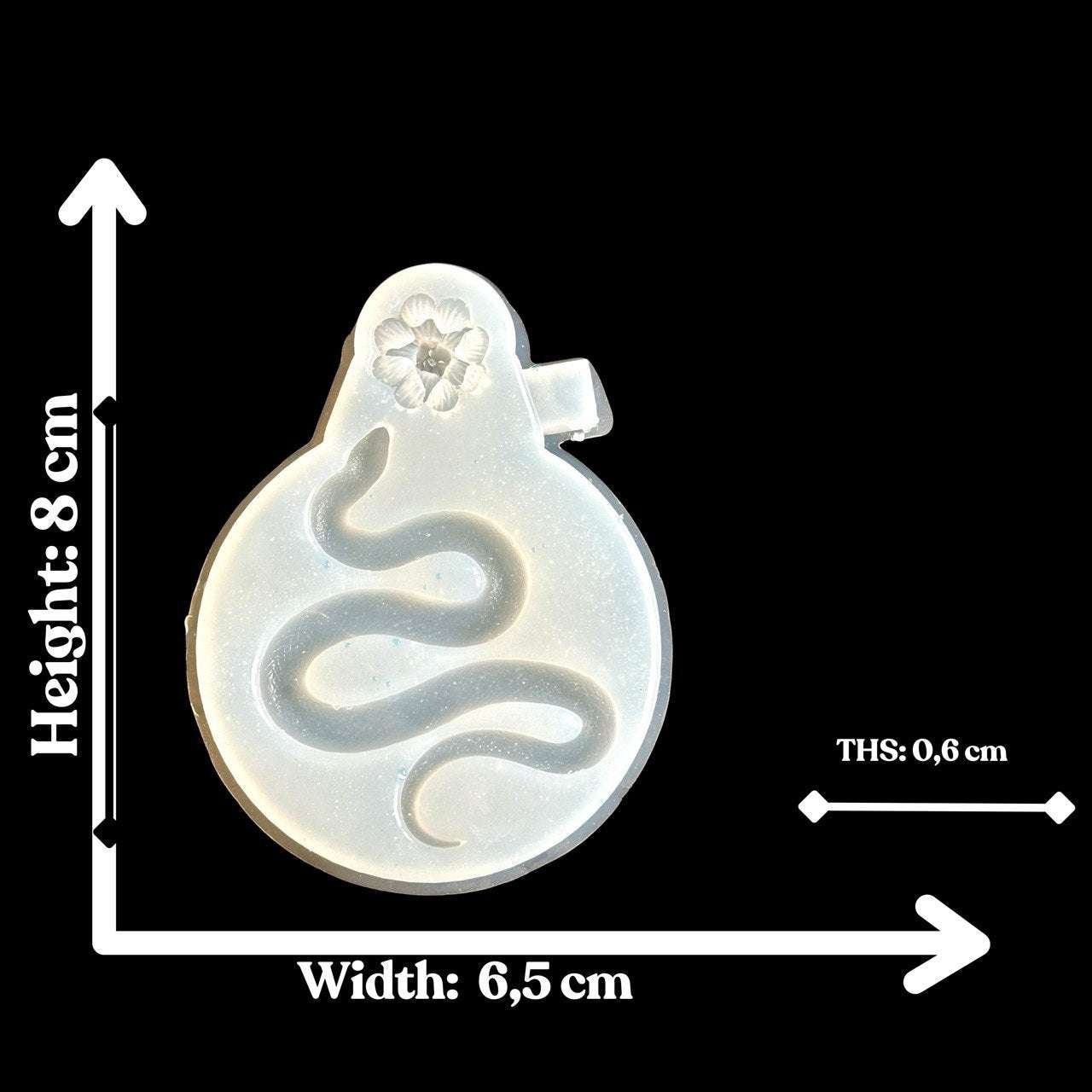 Snake Silicone Mold with Flower - Ideas Decor Shop