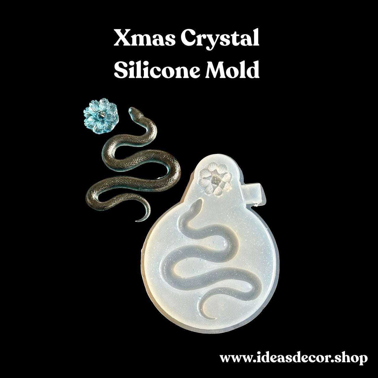 Snake Silicone Mold with Flower - Ideas Decor Shop