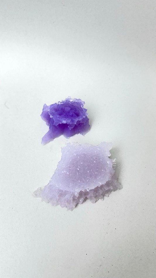 Sparkling Amethyst Druzy Insert Mold Set - 2 Silicone Crystal Molds - Ideas Decor Shop
