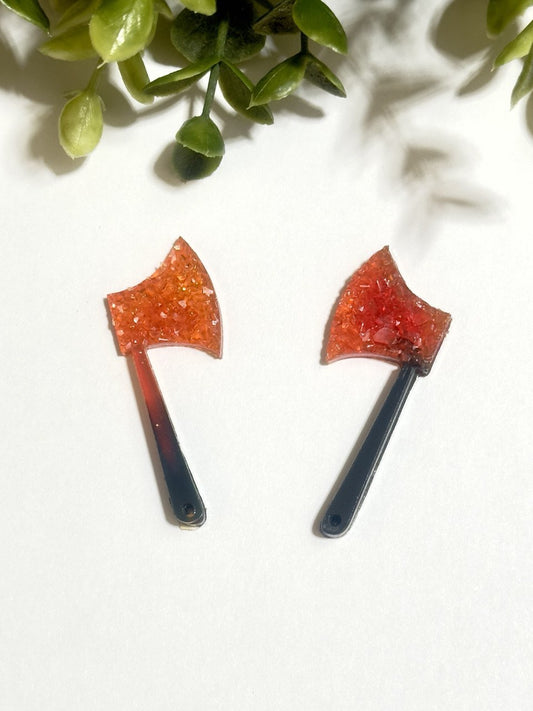 Sparkling Crystal Axe Pendant Resin Mold - Create Unique DIY Jewelry - Ideas Decor Shop