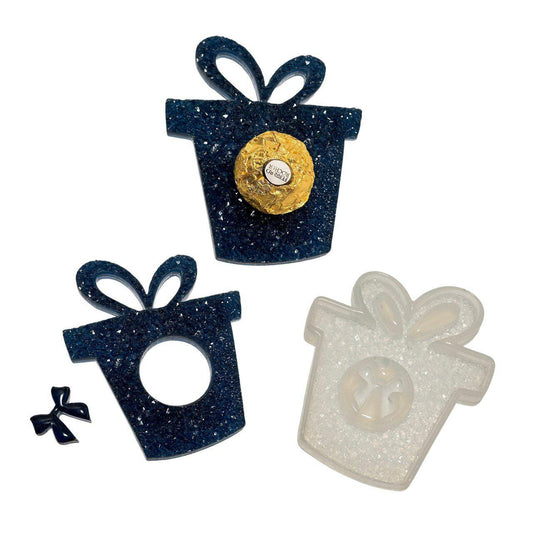 Sparkling Crystal Druzy Christmas Gift Toy Mold with Candy Holder - Ideas Decor Shop