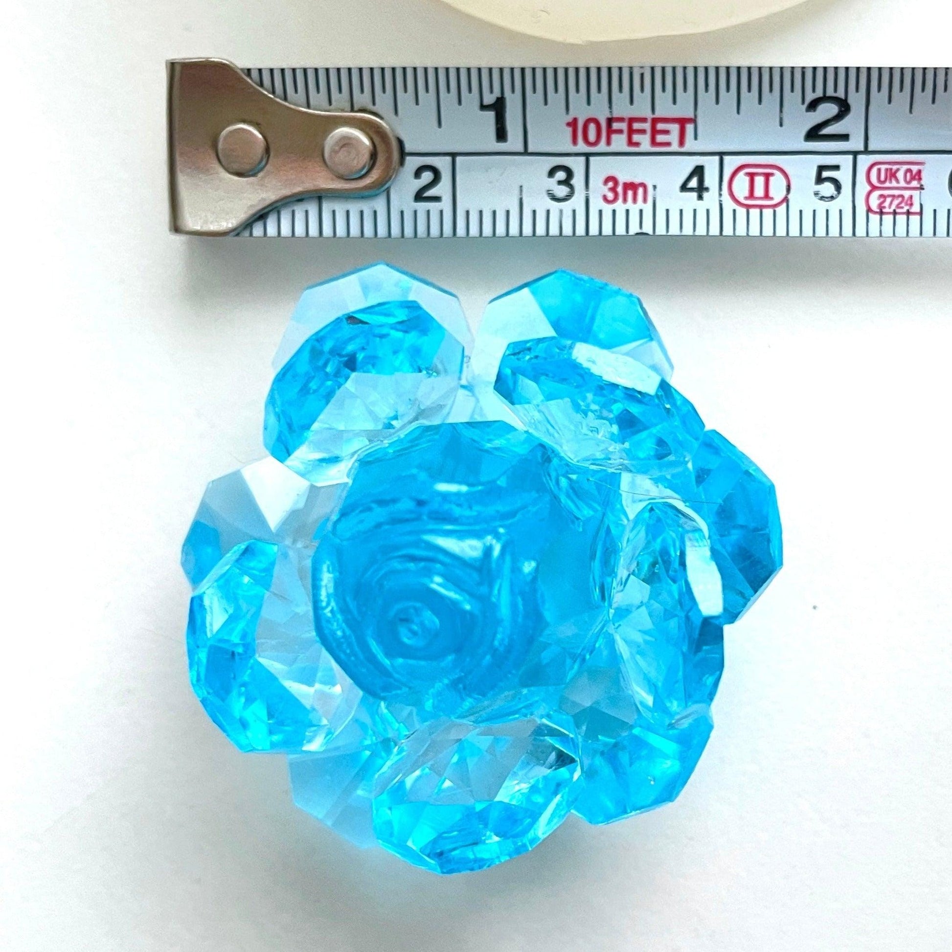 Sparkling Crystal Rose Flower Silicone Mold for Resin, Jewelry, Crafts - Ideas Decor Shop