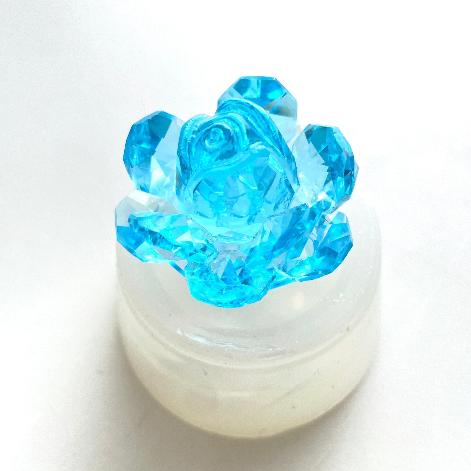 Sparkling Crystal Rose Flower Silicone Mold for Resin, Jewelry, Crafts - Ideas Decor Shop