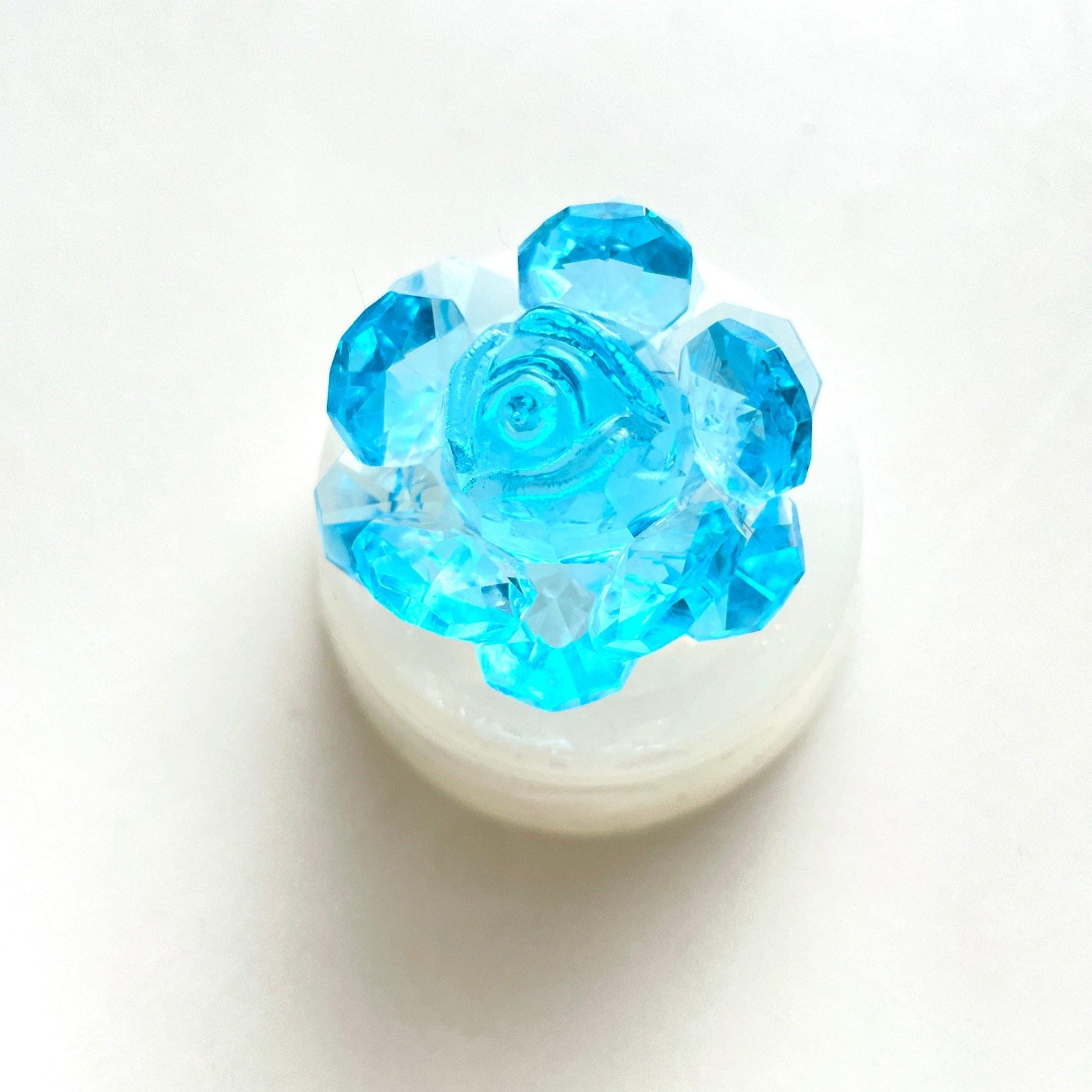 Sparkling Crystal Rose Flower Silicone Mold for Resin, Jewelry, Crafts - Ideas Decor Shop