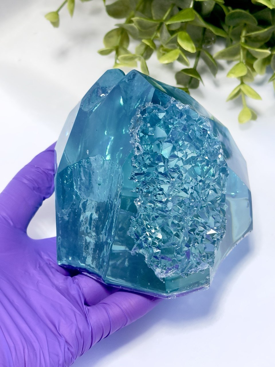 Sparkling Geode Resin Mold - XL Silicone for Stunning Candle Decor and Crafts - Ideas Decor Shop