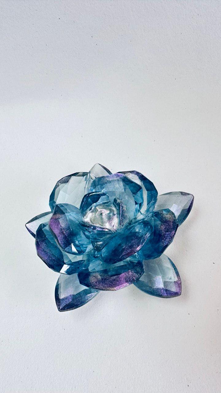 Sparkling Silicone Large Crystal Flower Epoxy Resin Mold - Ideas Decor Shop