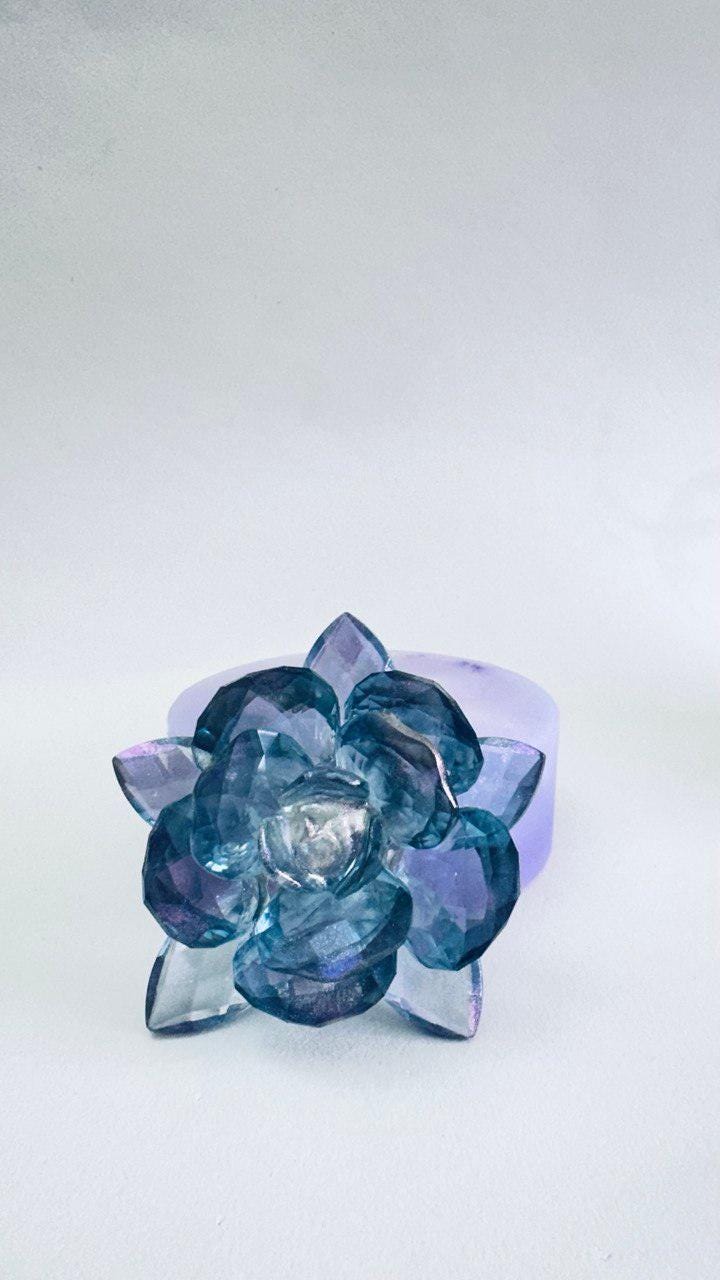 Sparkling Silicone Large Crystal Flower Epoxy Resin Mold - Ideas Decor Shop