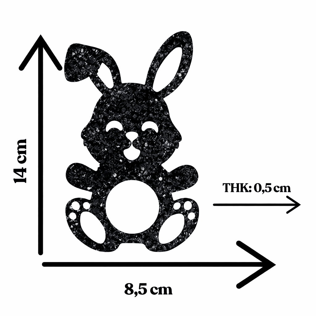 Sparkly Crystal Bunny Resin Silicone Mold for Candy Holder - Ideas Decor Shop