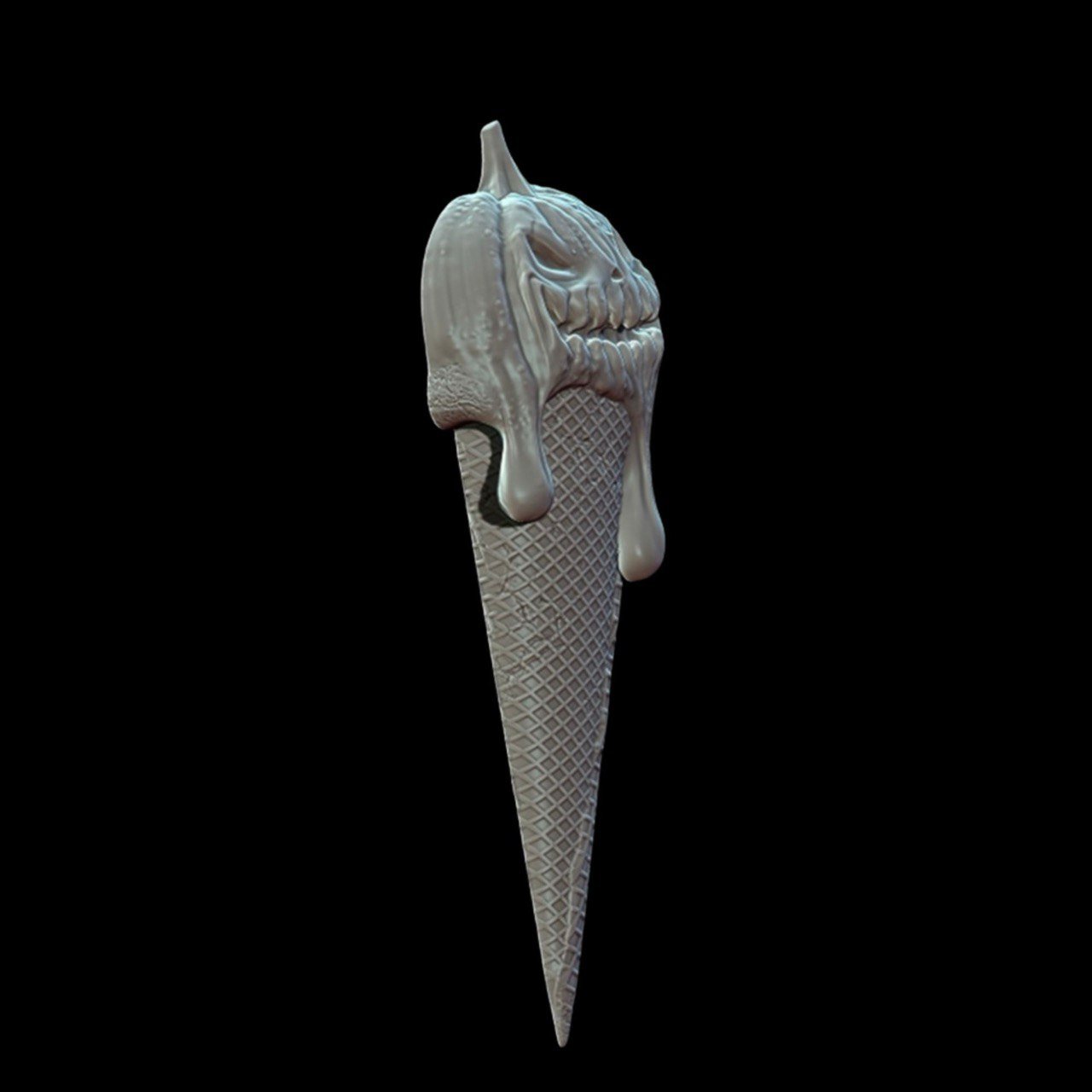 Spooky Pumpkin Ice Cream Silicone Mold - Ideas Decor Shop