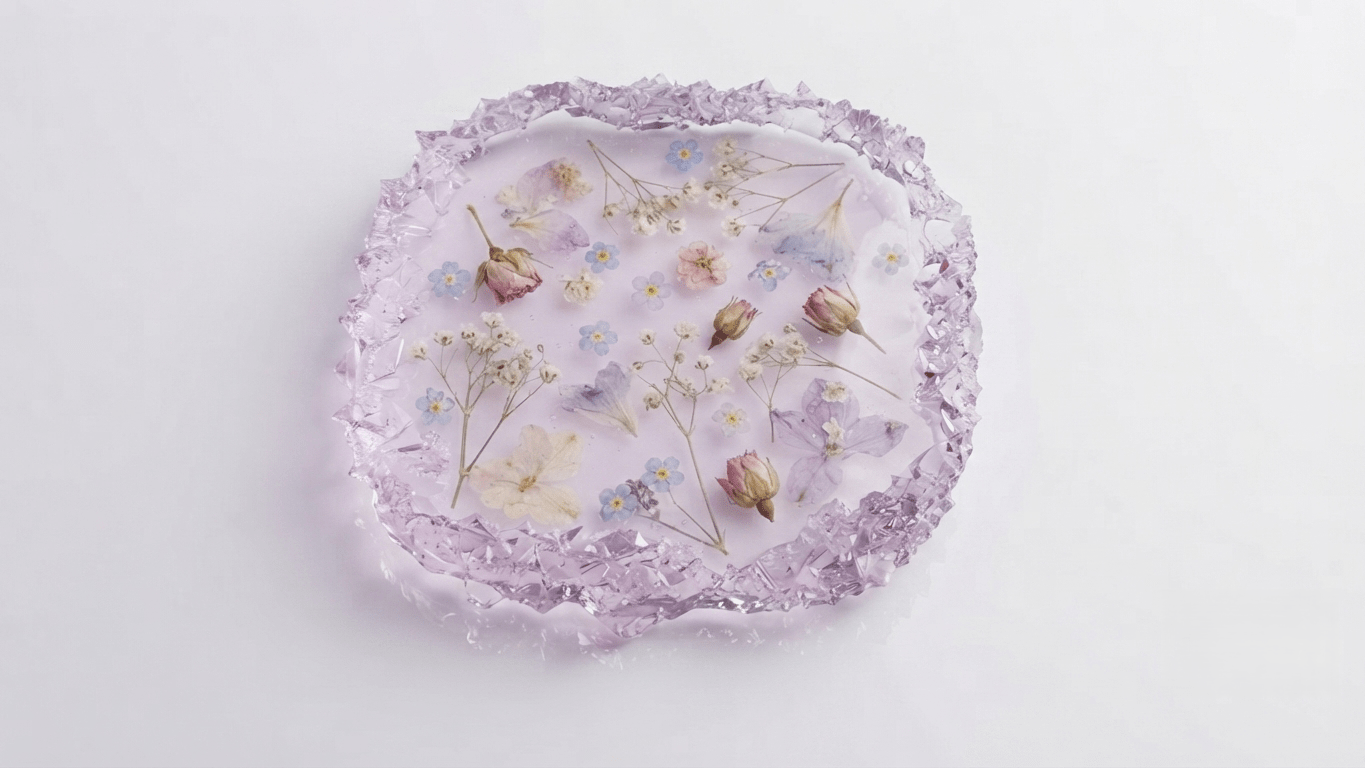 Square Crystal Edge Trinket Dish Silicone Mold - Ideas Decor Shop