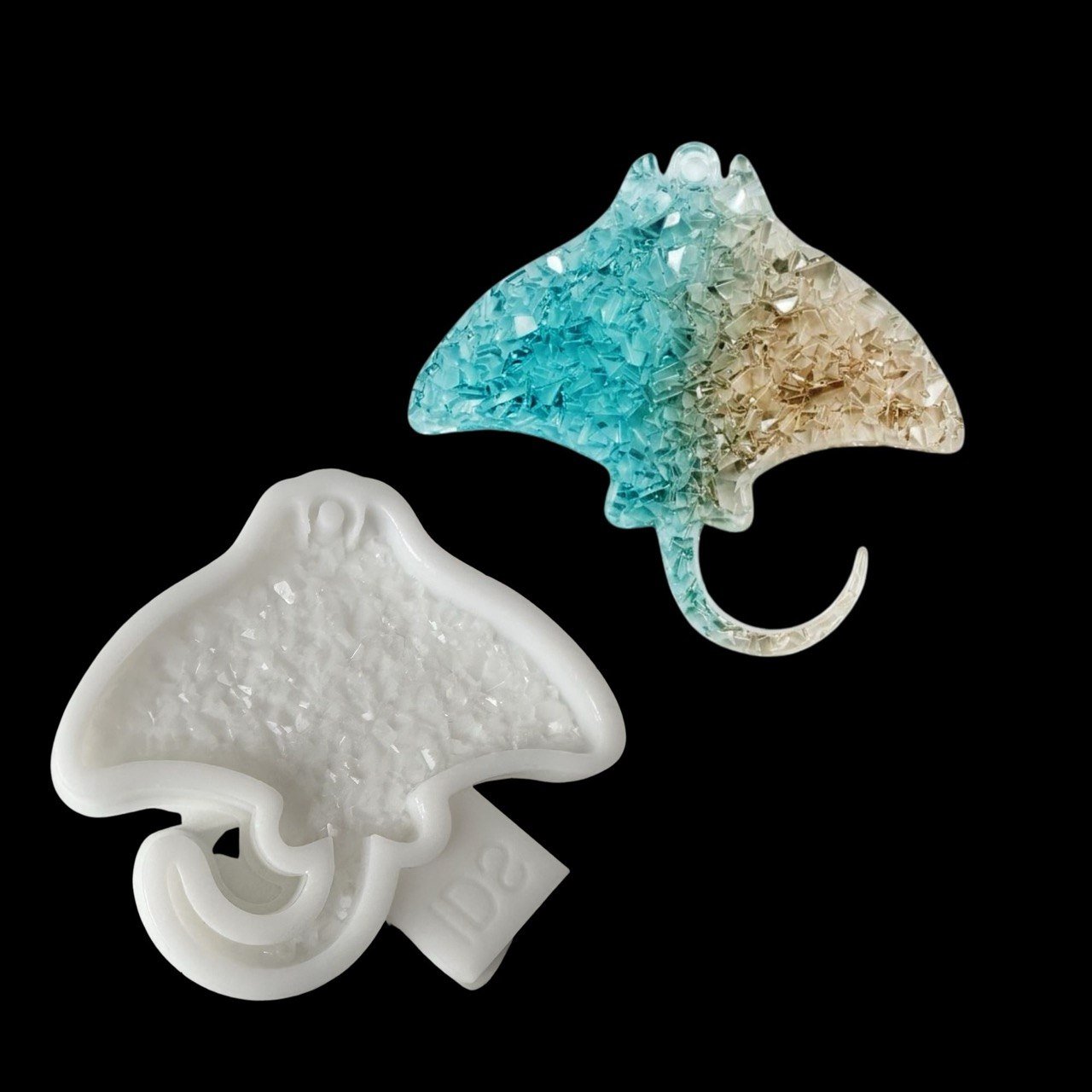 Stingray Silicone Mold – Druzy Crystalline Texture - Ideas Decor Shop