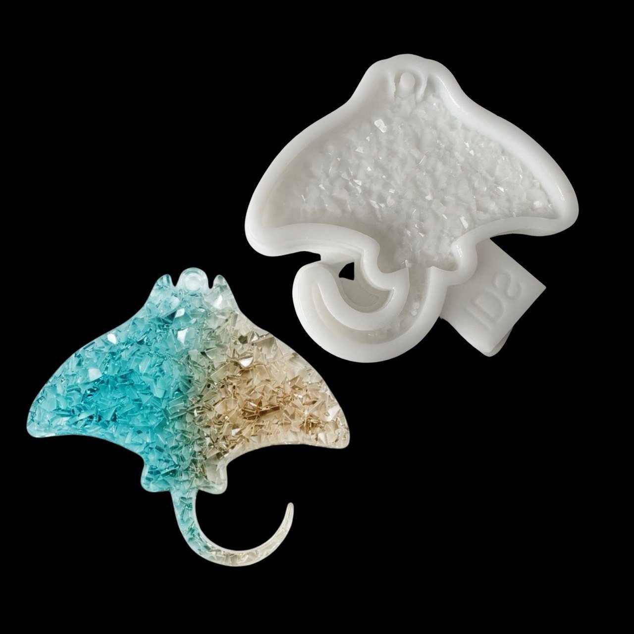 Stingray Silicone Mold – Druzy Crystalline Texture - Ideas Decor Shop