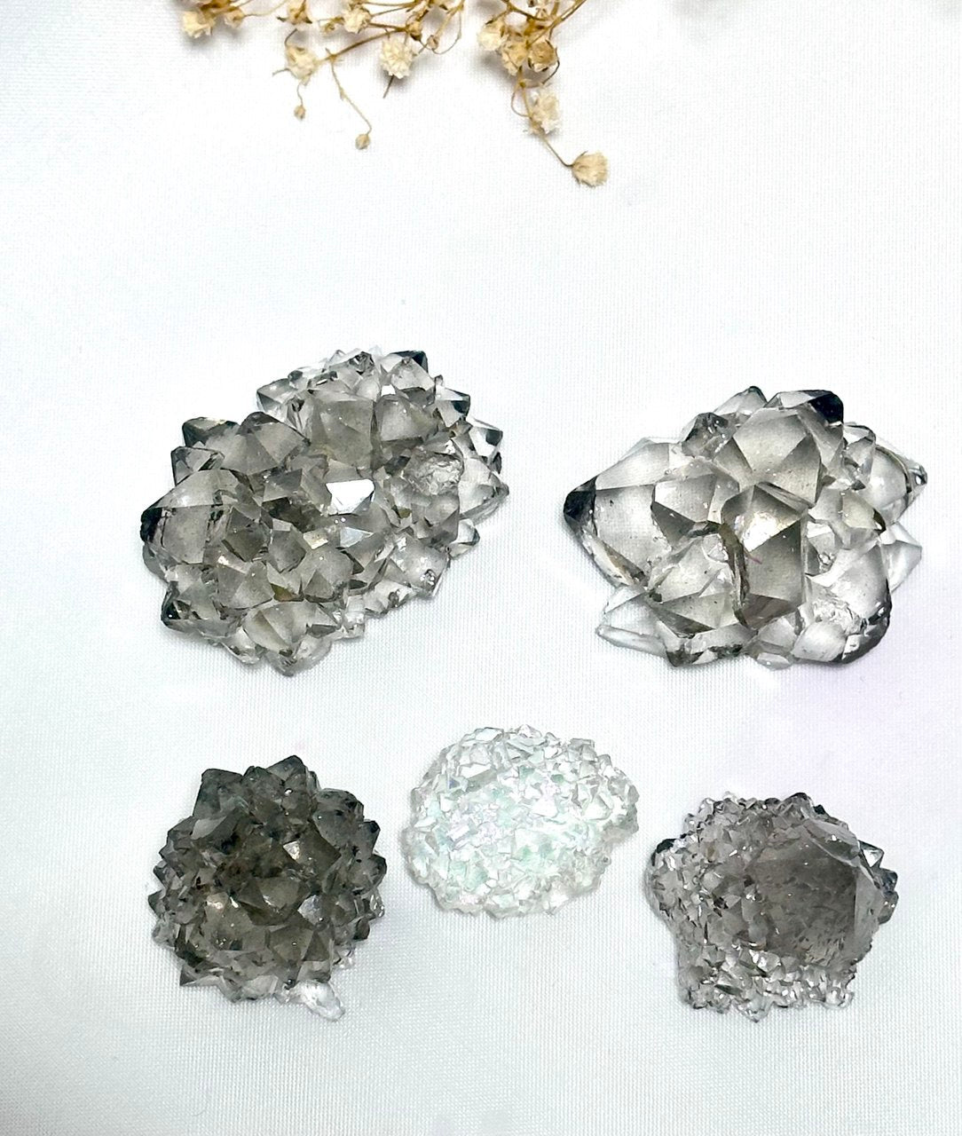 Stunning 5pcs Resin Crystal Cluster Jewelry Silicone Mold Set - Ideas Decor Shop