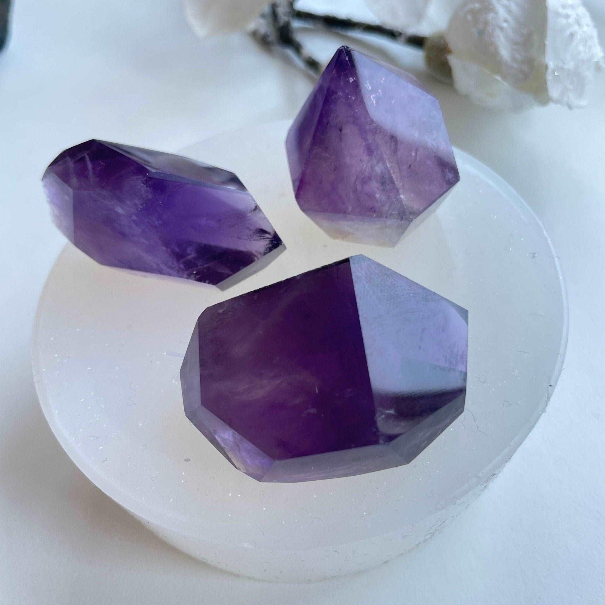 Stunning Amethyst Art and Jewelry Set with 3 Crystals - Ideas Decor Shop