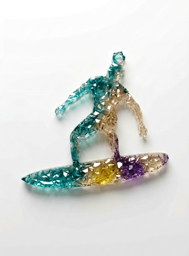Surfer Silicone Mold – Druzy Crystalline Texture - Ideas Decor Shop