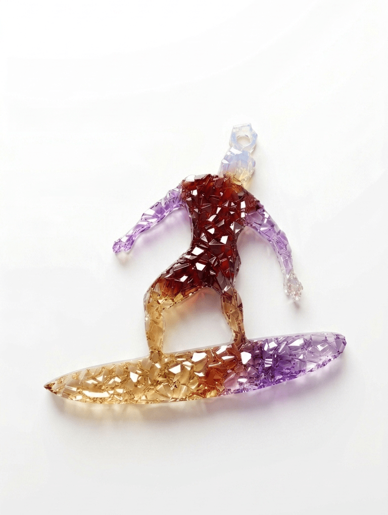 Surfer Silicone Mold – Druzy Crystalline Texture - Ideas Decor Shop